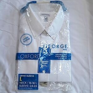 Men's long sleeve Oxford shirt